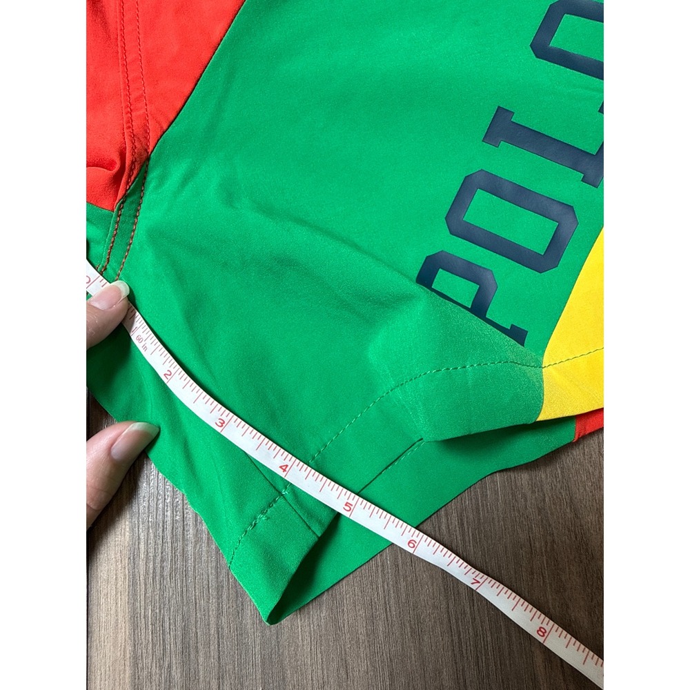 Polo Ralph Lauren Boys Swim Trunks Size 8 Multicolor Colorblock Logo - Picture 6 of 7